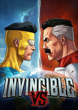 Invincible vs. Omni-Man Comic Art