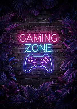 Gaming Zone Neon Sign