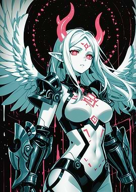 Anime Angelic Demon Warrior
