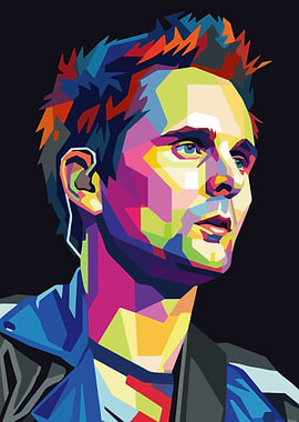 Colorful Portrait of Matt Bellamy