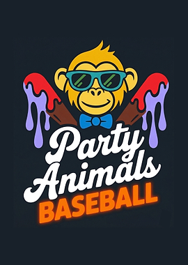 Party Animals Baseball Logo