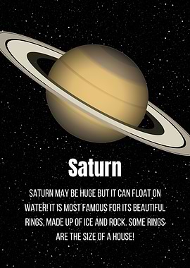 Saturn Planet with Rings