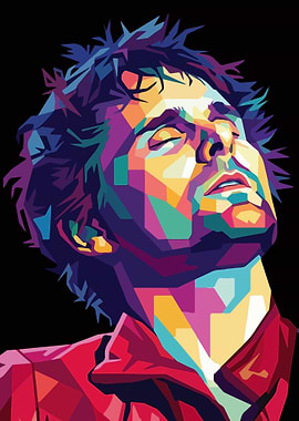 Pop Art Portrait of Matt Bellamy