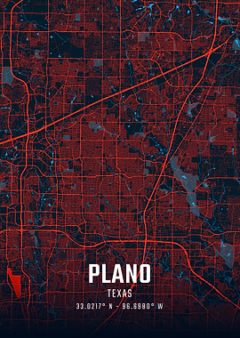 Plano Texas City Map