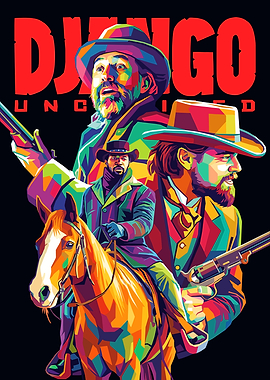 Django Unchained Pop Art Poster
