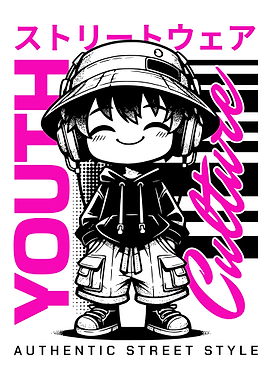 Anime Character in Streetwear
