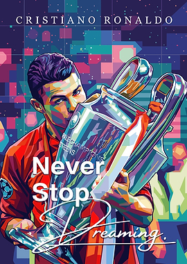 Cristiano Ronaldo with Champions League Trophy