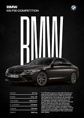 BMW M5 F90 Competition Car