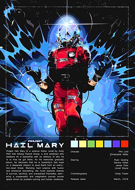 Project Hail Mary Astronaut Poster
