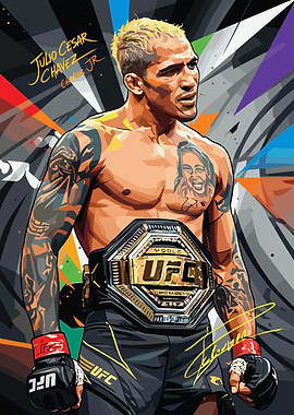 Charles Oliveira UFC Champion Portrait