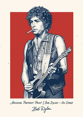 Bob Dylan Archival Portrait Print