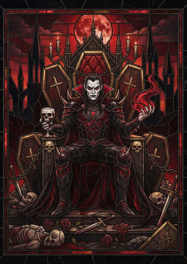 Vampire King on Throne