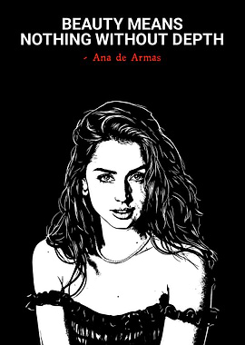 Ana de Armas Quote Poster