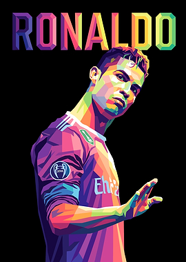 Cristiano Ronaldo WPAP Art
