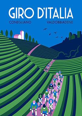 Giro d'Italia Cycling Race Poster