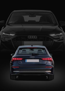 Audi-A3 Sportback Rear View