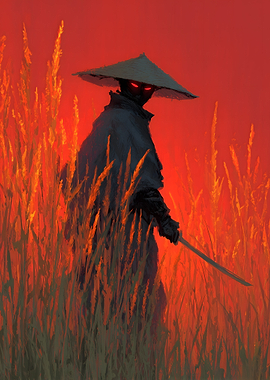 Samurai in a Field
