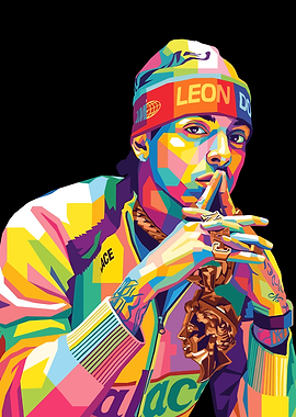 Central cee digital pop art