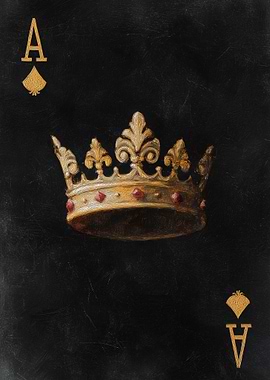 Ace of Spades Crown Painting