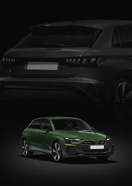 Green Audi A3 Hatchback