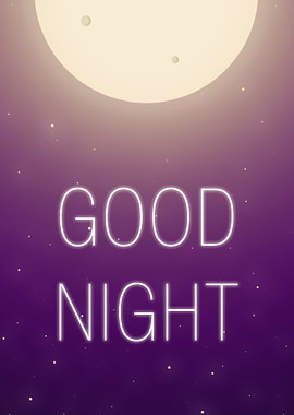 Good Night Neon Text