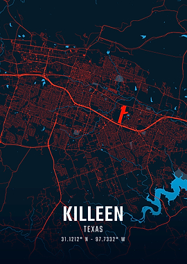 Killeen Texas City Map