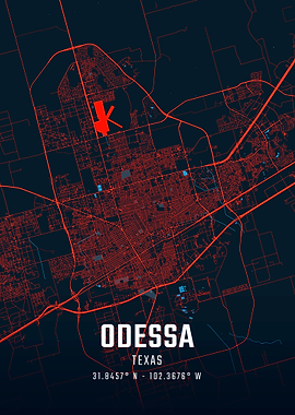 Odessa Texas City Map