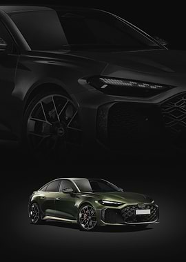 Green Audi RS 5 Sedan