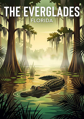 The Everglades Florida Alligator