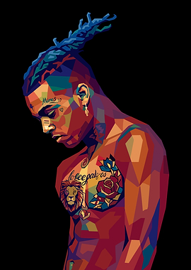 XXXTentacion Pop Art Portrait