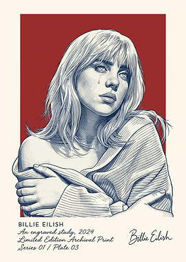 Billie Eilish Engraved Portrait