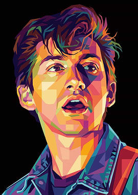Alex Turner Pop Art Portrait