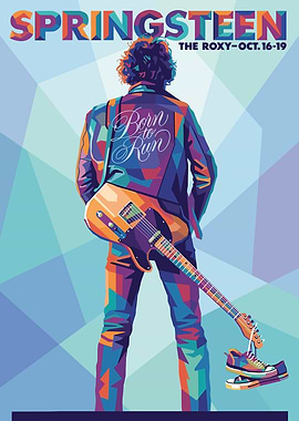 Bruce Springsteen Born to Run Poster