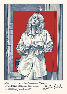 Billie Eilish Engraved Portrait