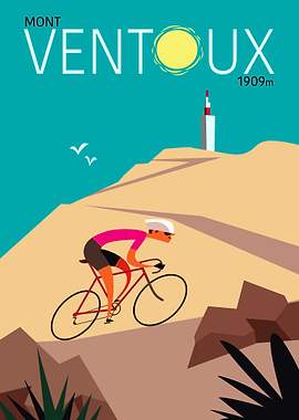 Mont Ventoux Cyclist
