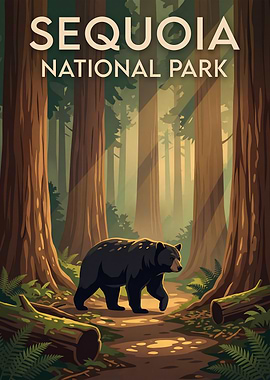 Sequoia National Park Bear