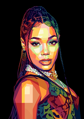 Colorful Portrait of a Coi Leray