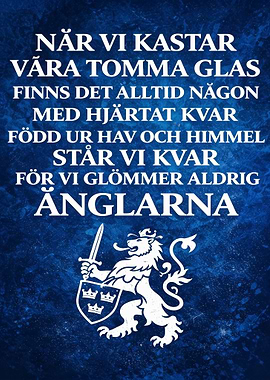 Swedish Lion Emblem with Text