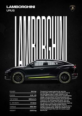 Lamborghini Urus Poster