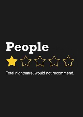 People review with one star