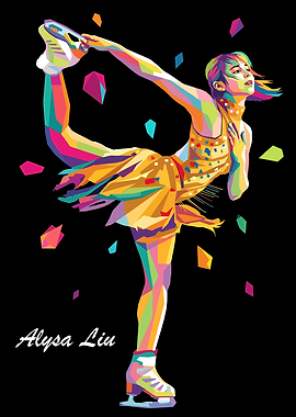 Alysa Liu Figure Skating Pop Art
