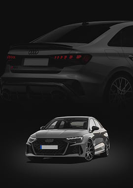 gray Audi RS 3 Sedan