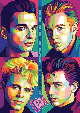 Depeche Mode Pop Art Portrait