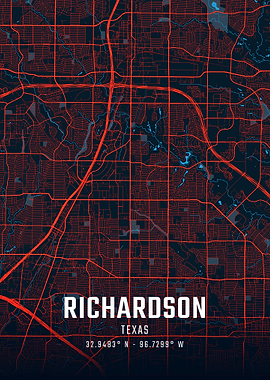 Richardson Texas City Map