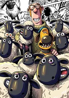 Shaun the Sheep and Farmer Giles