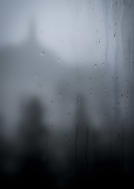 Rainy Window View