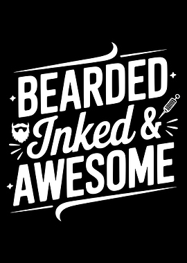 Bearded Inked Awesome Text Art