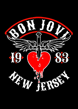Bon Jovi New Jersey 1983 Logo