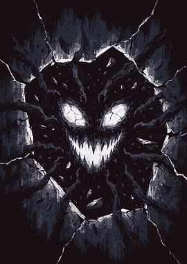 Terrifying Monster Emerging from Darkness