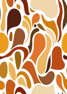 Abstract Organic Shapes Pattern